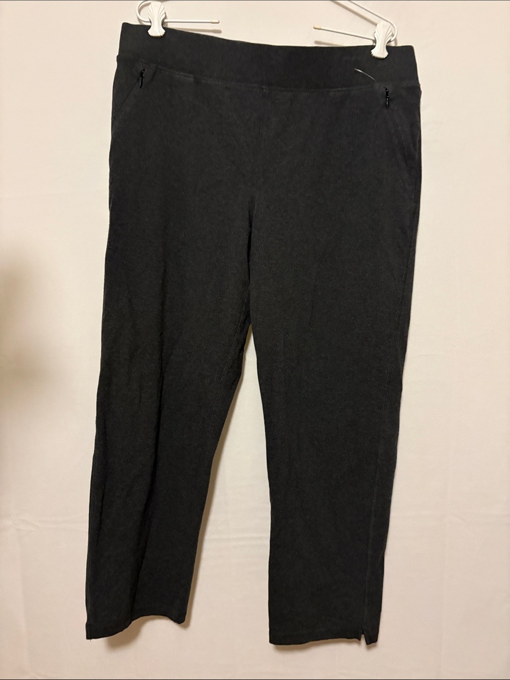 Talbots charcoal Pull-On Straight Leg Chinos